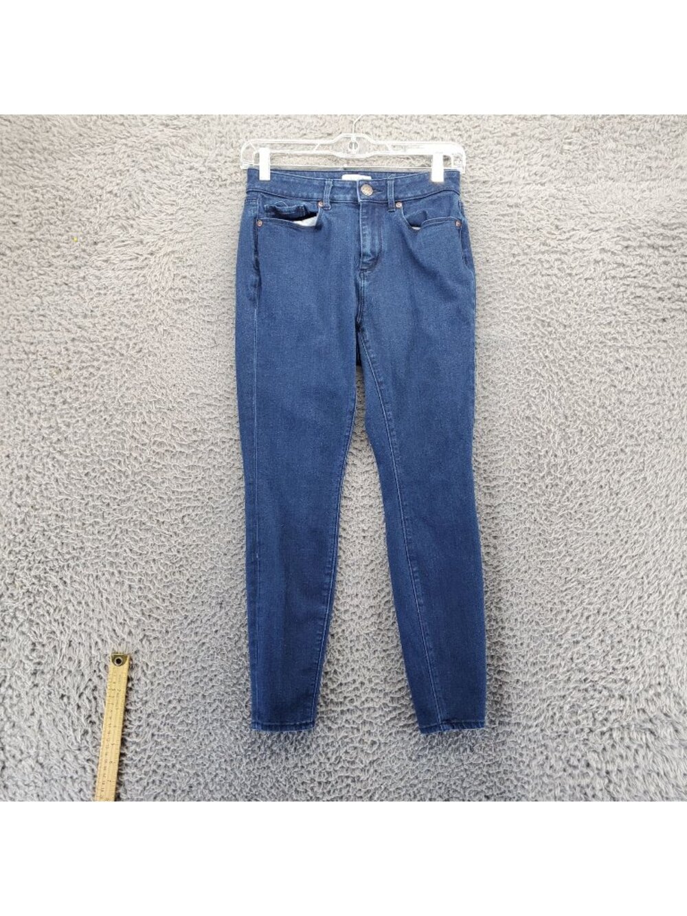 Loft Jeans Womens Petite 0 Blue High Rise Curvy Legging Stretch Denim